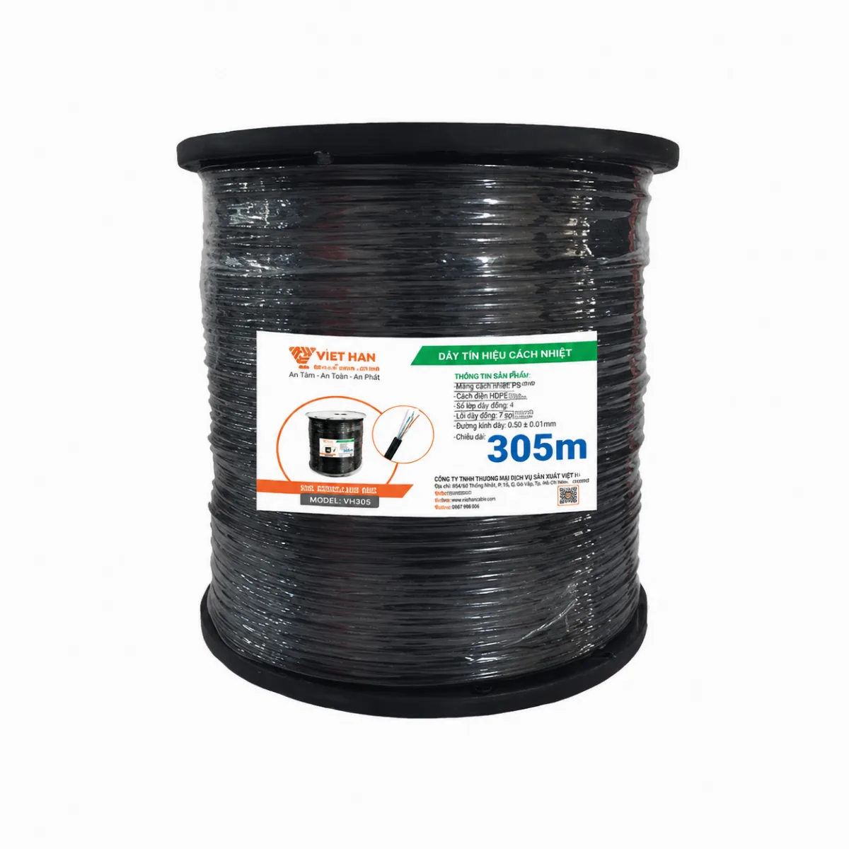 Cáp mạng 305m Việt Hàn CAT.5E UTP 25AWG 305m + cường lực chính hãng