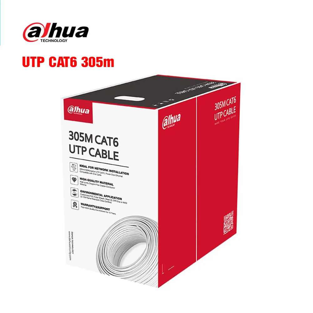 Cáp mạng UTP CAT.6 305m DAHUA DH-PFM920I-6UN-CN (Vỏ màu Trắng) chính hãng Hati Solutions