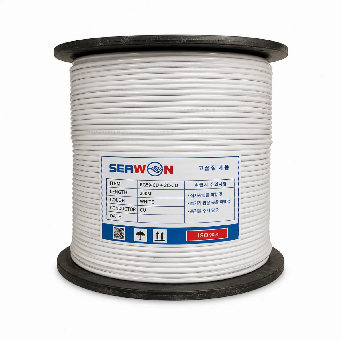 Dây đồng trục liền nguồn Seawon (Cuộn 200m) chính hãng