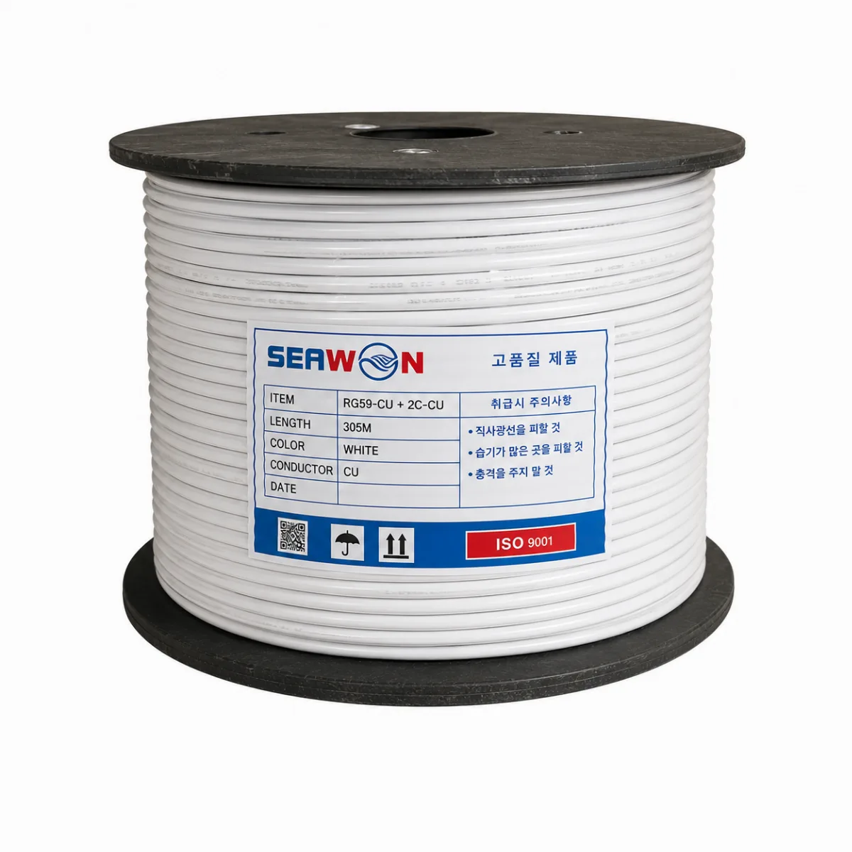 Dây đồng trục liền nguồn Seawon (Cuộn 305m) chính hãng